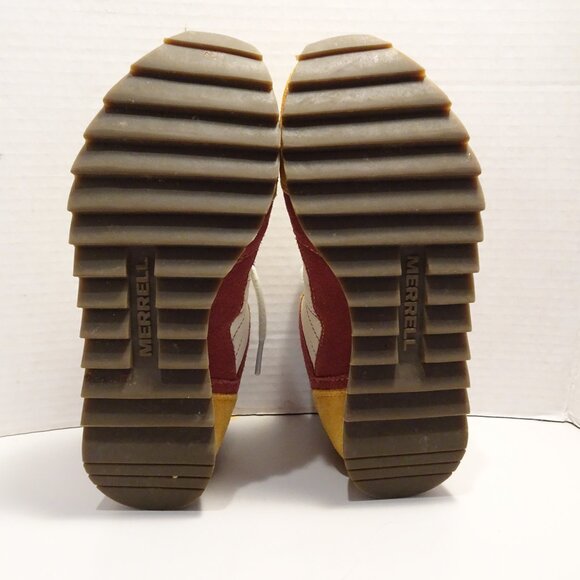 Merrell Alpine Gold Sneakers 6.5 US Bordeaux and Mustard Suede Model J62530 - Picture 6 of 7